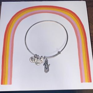 Alex Ani Otter Charm Bangle in Silver